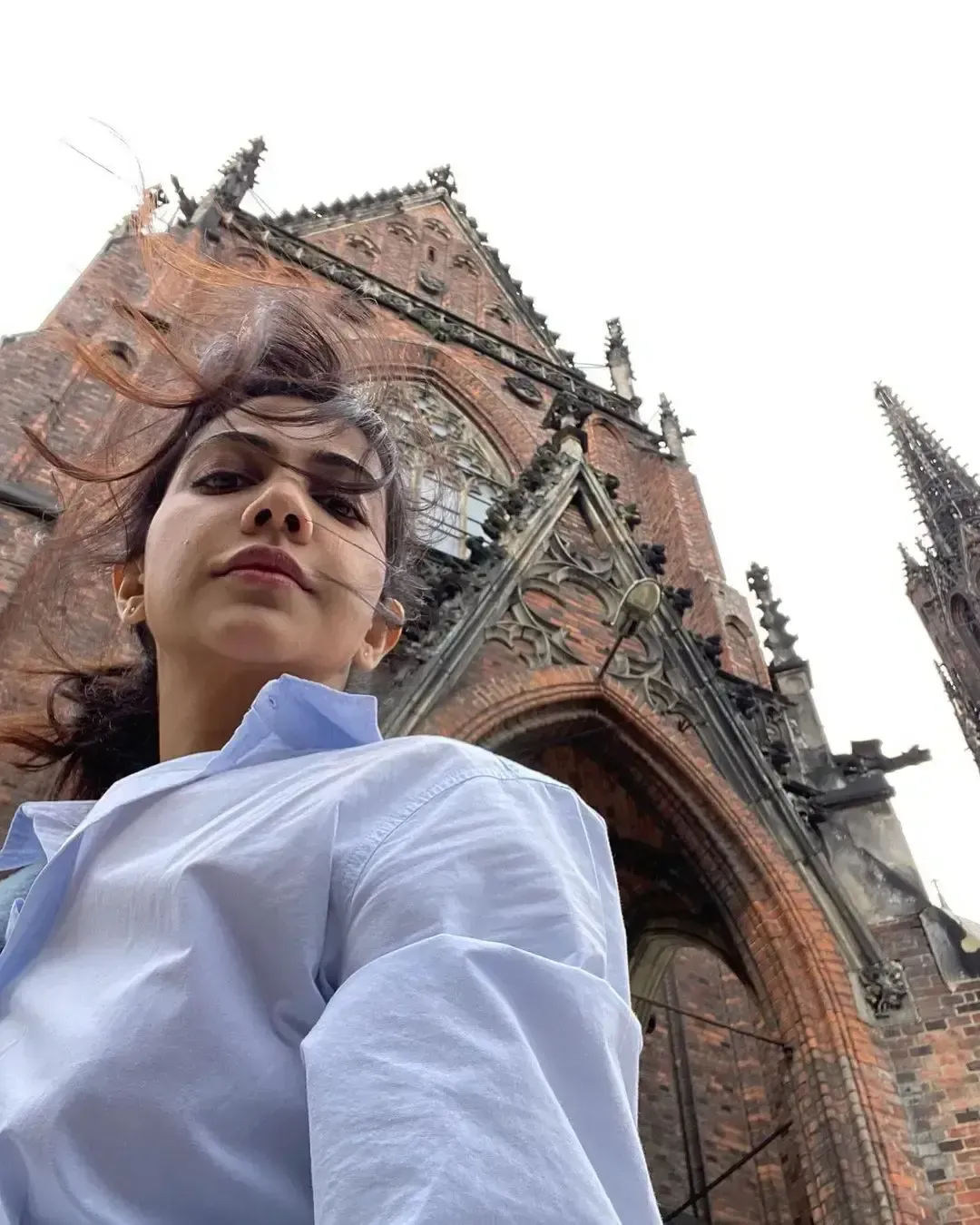 Malayalam Actress Madonna Sebastian Selfies At Poland